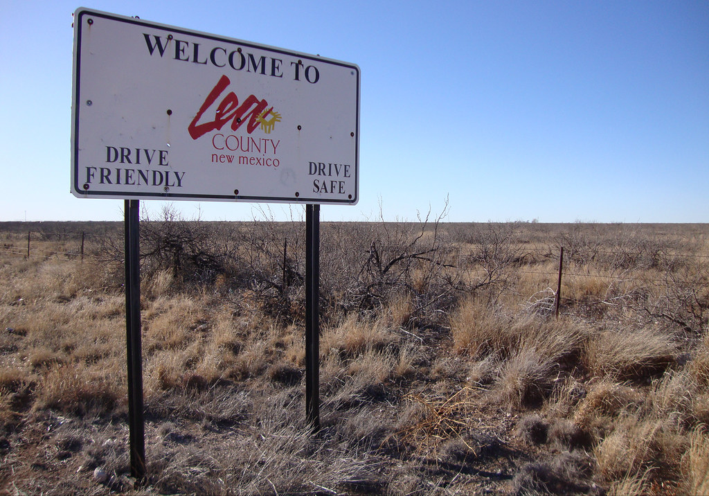 Lea County Welcome Sign, New Mexico